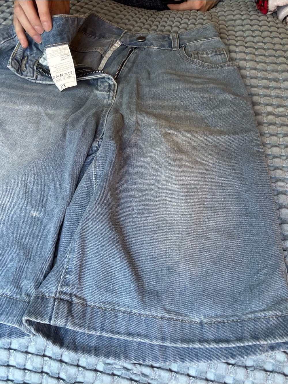 Amazon Women's Light Wash Denim Jean Shorts